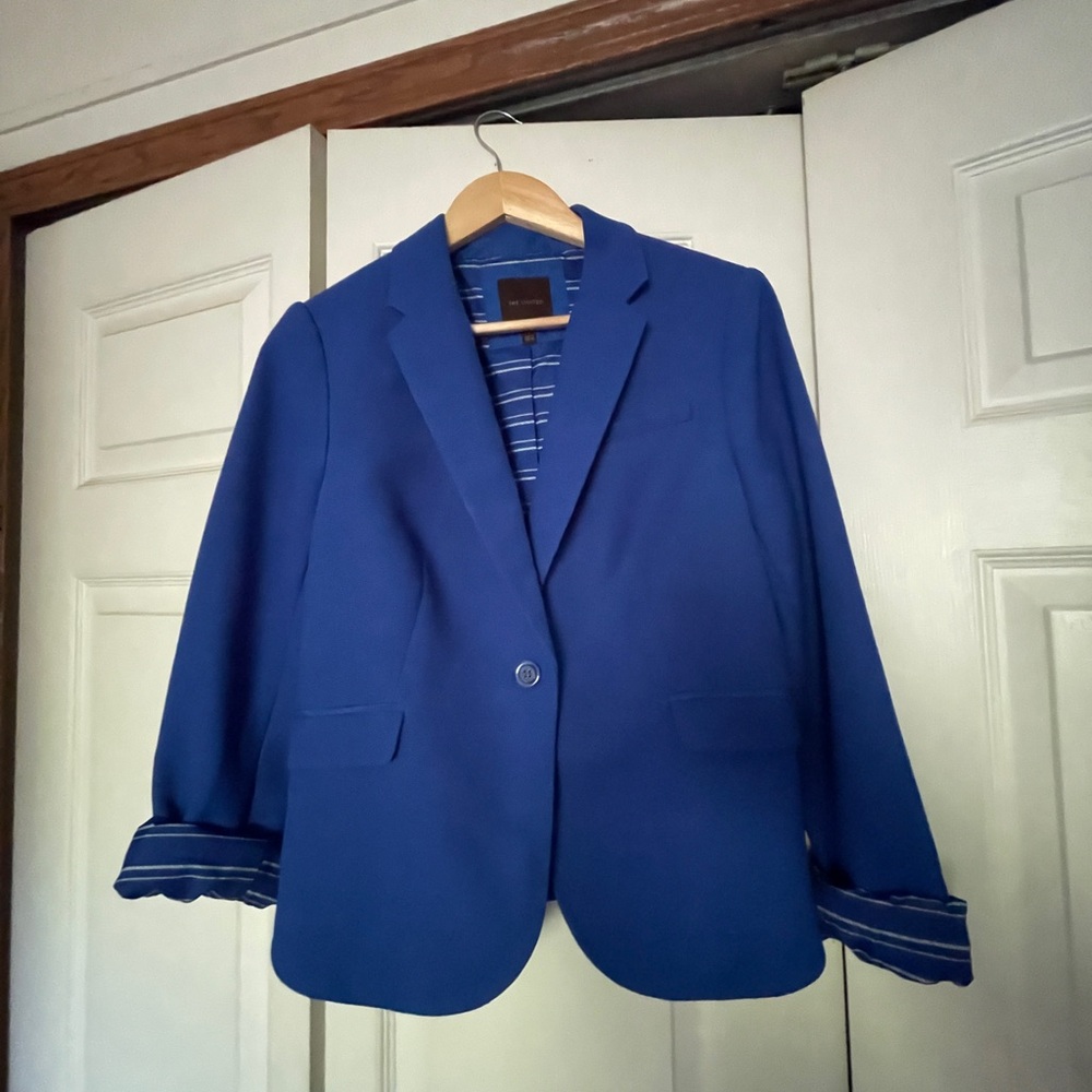 The Limited Blue Blazer Tailored Suit Jacket